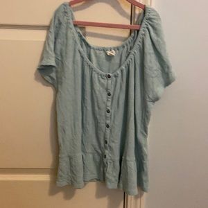 cute ruffle top from aeropostale